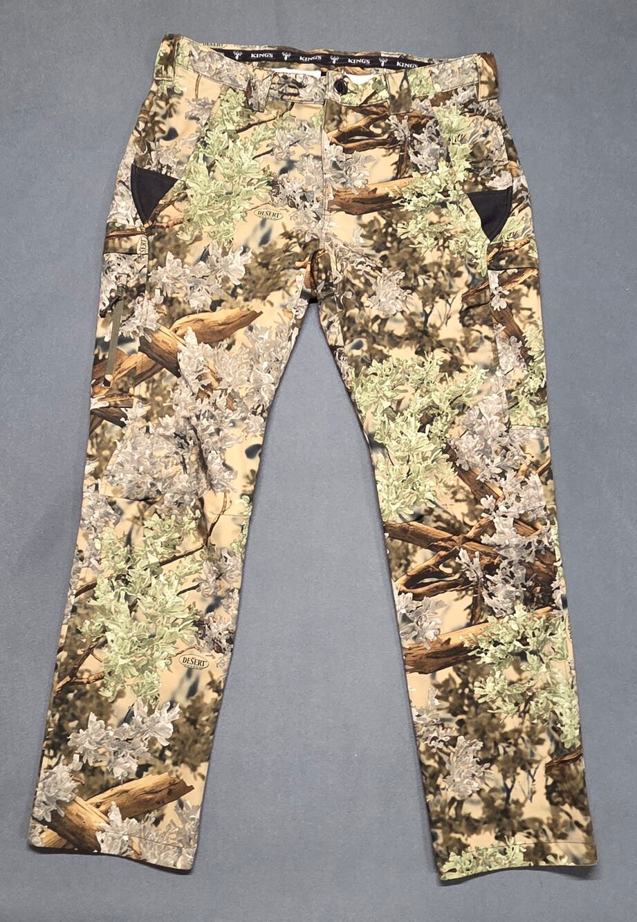Kings Camo XKG Desert Shadow Lone Peak Pants 38R (Fits 38 x 33) *Stained*